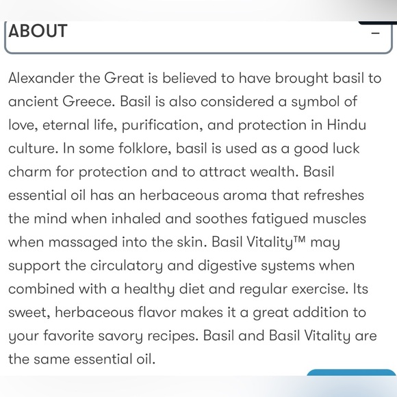 Young Living Basil Essential Oil - 15 mL - Picture 4 of 7